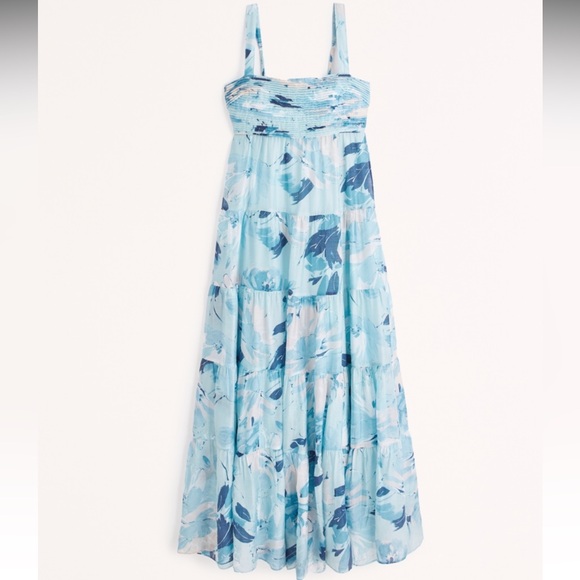 A&F Babydoll Maxi Dress Medium Long - Picture 5 of 5